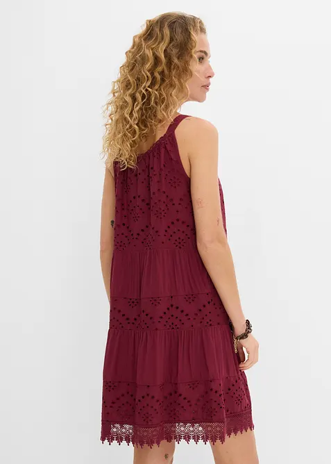 Abito in viscosa con spalline e pizzo, bonprix