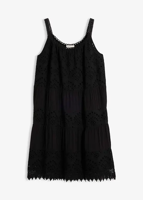 Abito in viscosa con spalline e pizzo, bonprix
