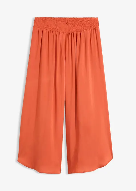 Pantaloni culotte al polpaccio in viscosa morbida, bonprix