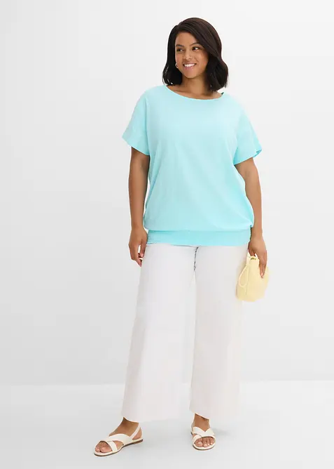 Pantaloni in viscosa con elastico in vita, bonprix