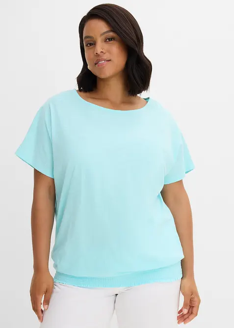 Pantaloni in viscosa con elastico in vita, bonprix