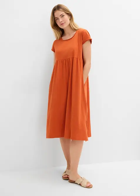 Abito midi in puro cotone biologico, bonprix