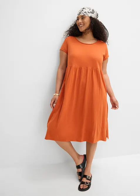 Abito midi in puro cotone biologico, bonprix