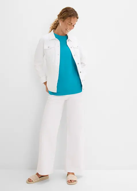 Maxi maglia in puro cotone biologico pesante, bonprix