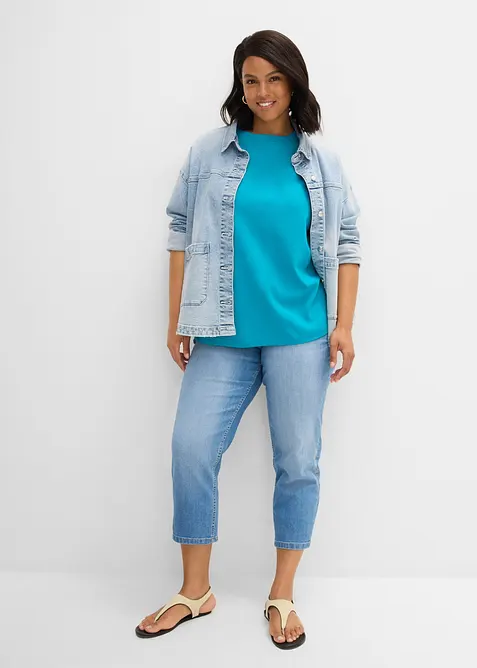 Maxi maglia in puro cotone biologico pesante, bonprix