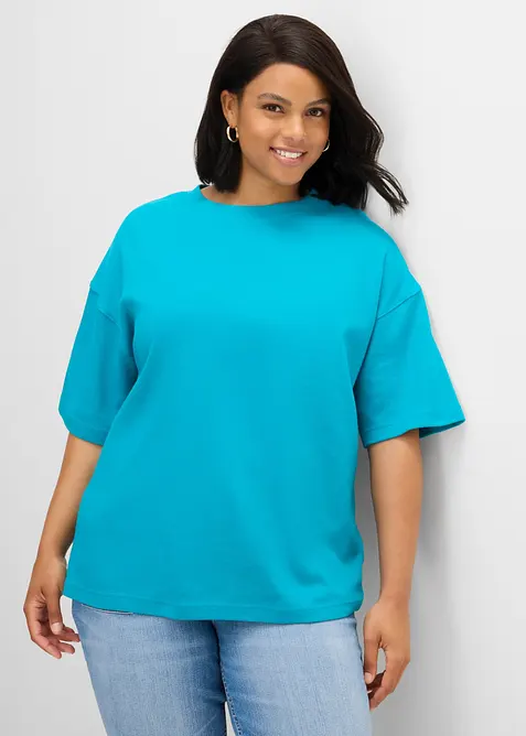 Maxi maglia in puro cotone biologico pesante, bonprix