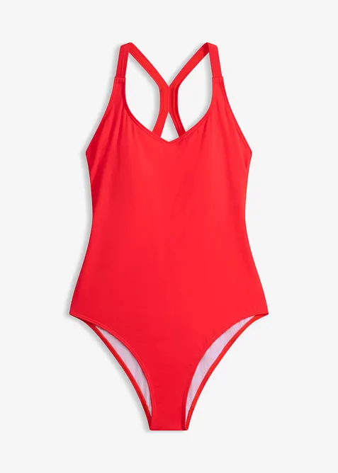 Costume intero sportivo ad asciugatura rapida con spalline olimpioniche, bonprix