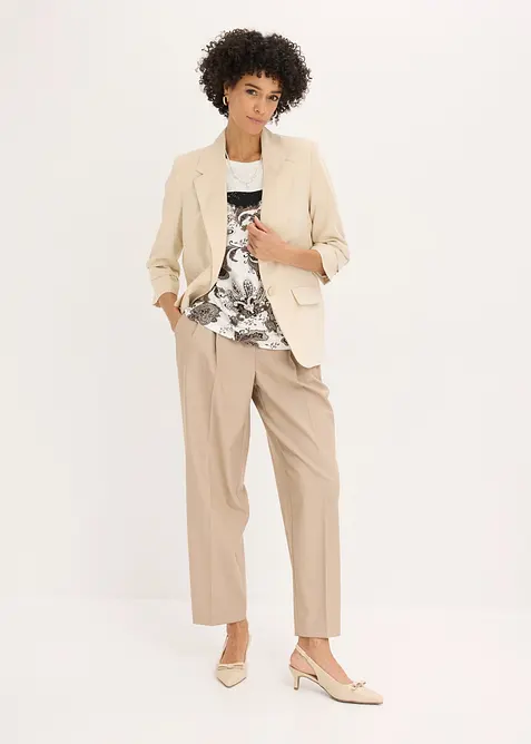 Maglia oversize con applicazione di pizzo, bonprix