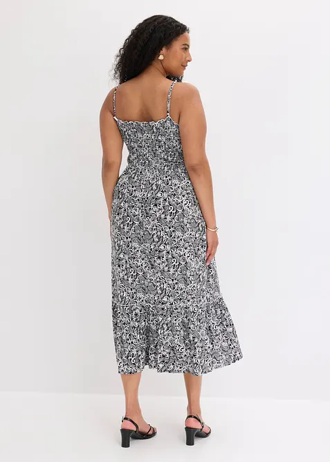 Abito con spalline in misto viscosa, bonprix