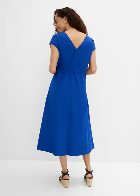 Abito in popeline di cotone con coulisse regolabile, bonprix