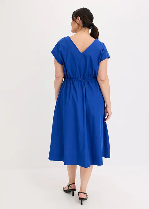 Abito in popeline di cotone con coulisse regolabile, bonprix