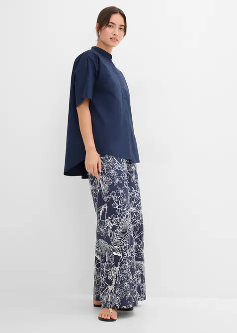 Pantaloni larghi in puro cotone, bonprix