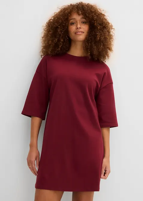 Abito oversize in maglina di cotone biologico pesante, bonprix