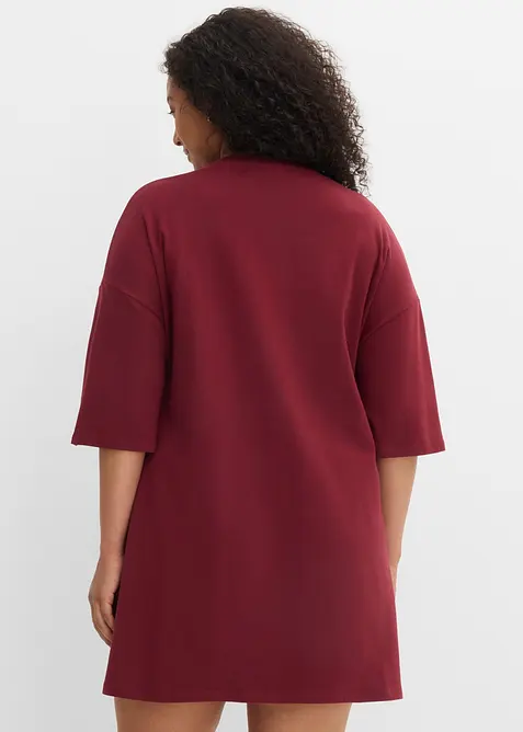 Abito oversize in maglina di cotone biologico pesante, bonprix