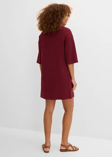 Abito oversize in maglina di cotone biologico pesante, bonprix