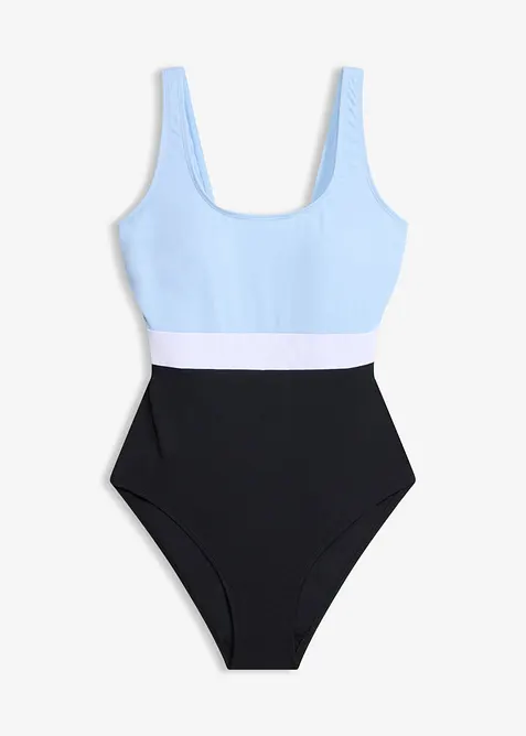Costume intero ad asciugatura rapida in color block, bonprix