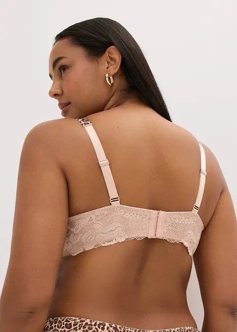 Reggiseno con coppe preformate e motivo leopardato, bonprix