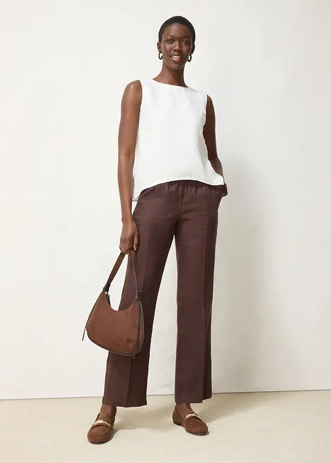 Top in puro lino, bonprix