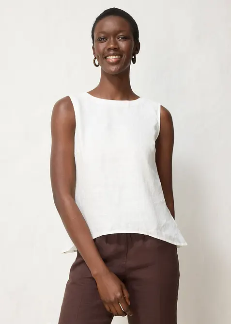 Top in puro lino, bonprix