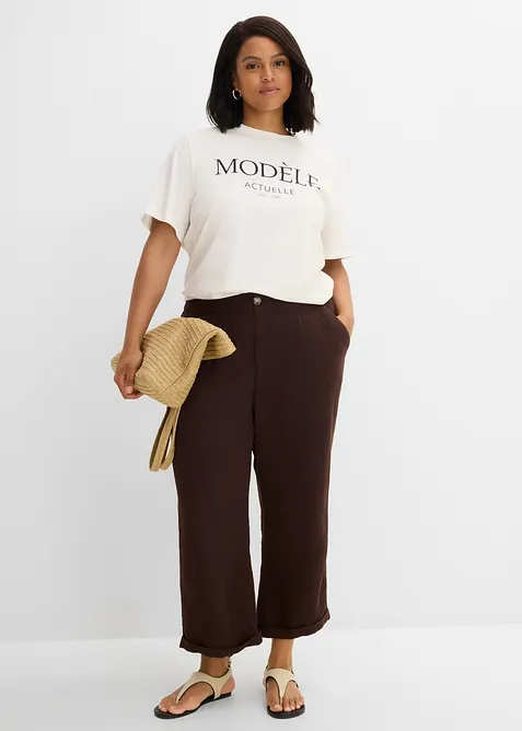 Maxi maglia in puro cotone biologico, bonprix