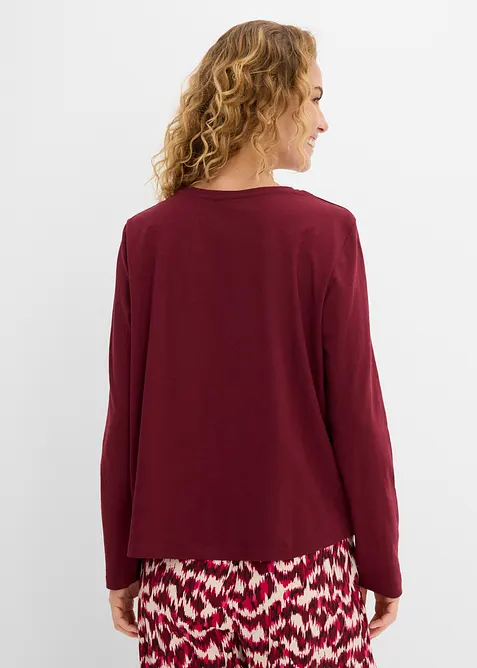 Maglia di puro cotone con pizzo, bonprix