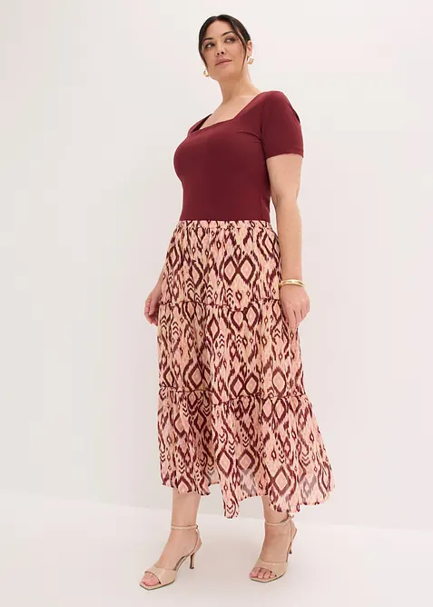 Gonna a balze in chiffon, bonprix