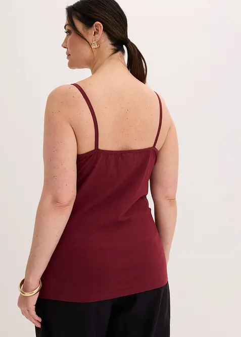 Top con pizzo (pacco da 2), bonprix