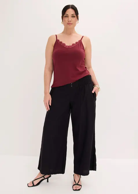 Top con pizzo (pacco da 2), bonprix