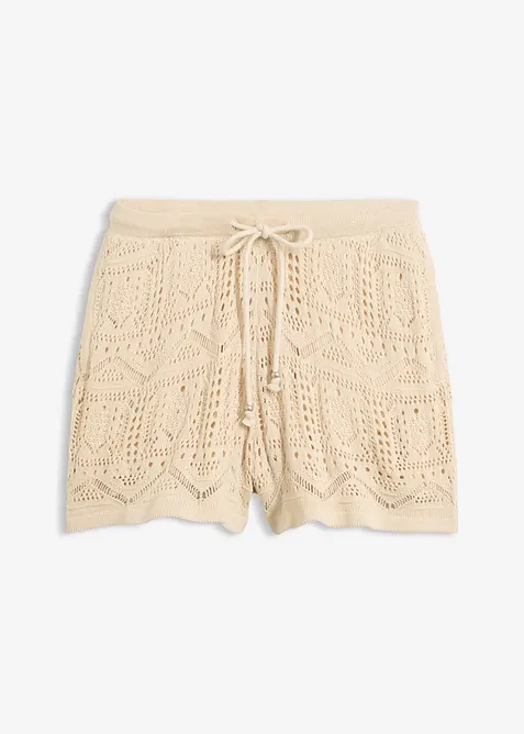 Shorts traforati in misto cotone, bonprix