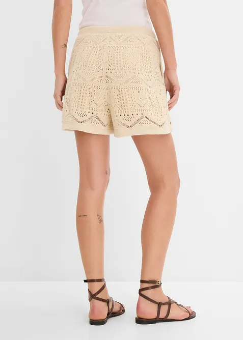 Shorts traforati in misto cotone, bonprix