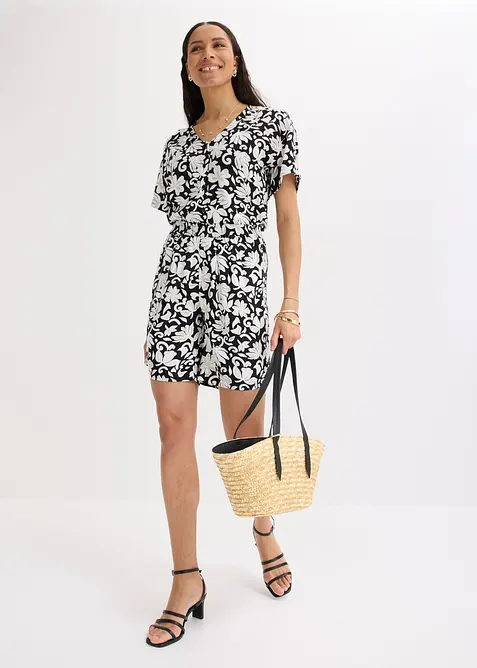 Bermuda in viscosa fluida con vita comoda, bonprix