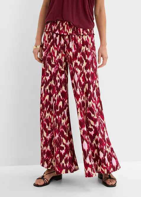 Pantaloni a palazzo in viscosa fluida, bonprix