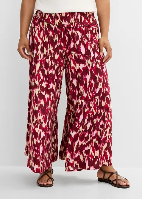 Pantaloni a palazzo in viscosa fluida, bonprix
