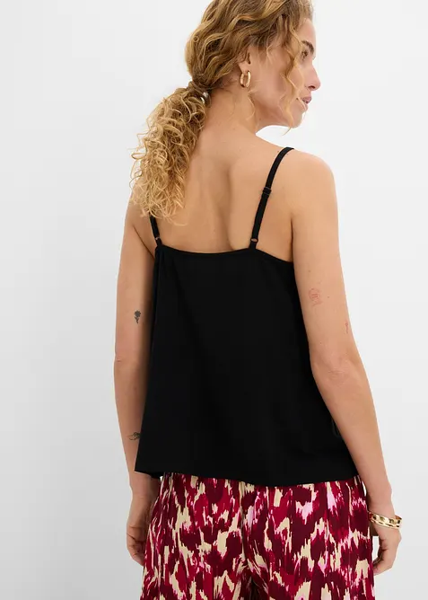 Top con spalline sottili in misto lyocell fluido, bonprix