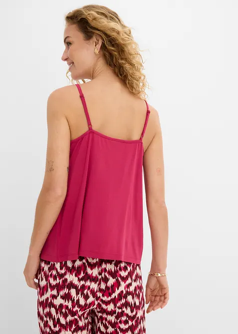 Top con spalline sottili in misto lyocell fluido, bonprix