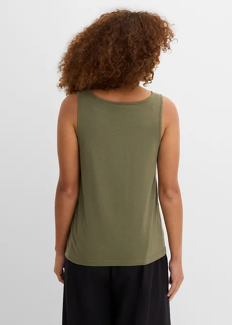Top in filato fiammato di cotone biologico, bonprix