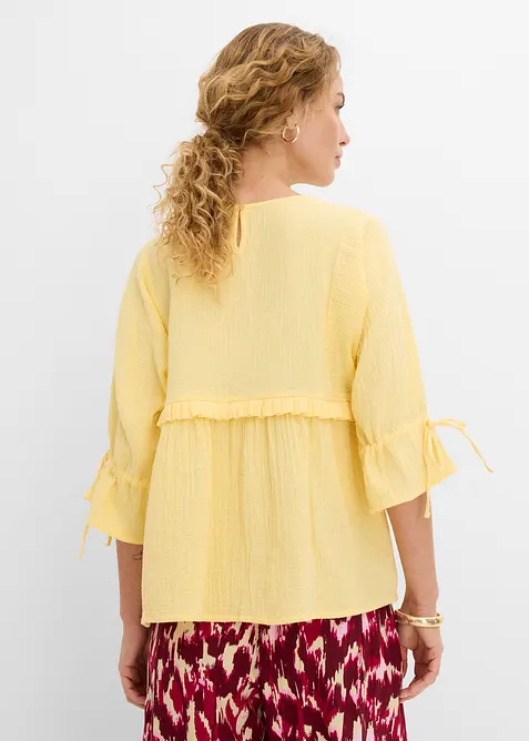 Blusa in mussola vaporosa, bonprix