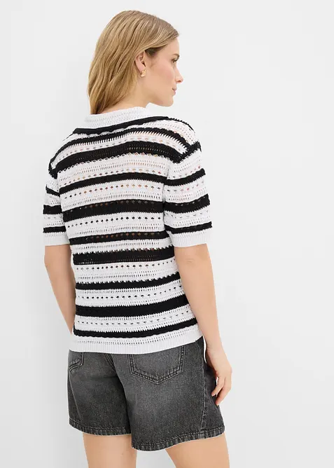 T-shirt in maglia oversize, bonprix