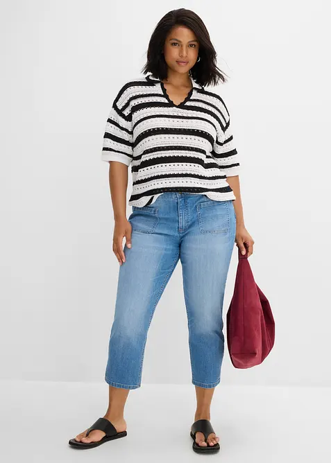 T-shirt in maglia oversize, bonprix