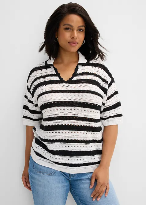 T-shirt in maglia oversize, bonprix