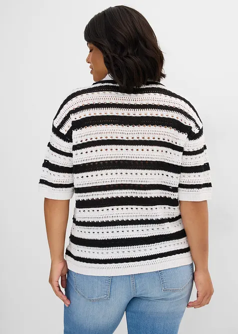 T-shirt in maglia oversize, bonprix