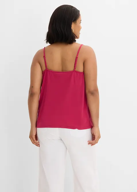 Top con spalline sottili in misto lyocell fluido, bonprix