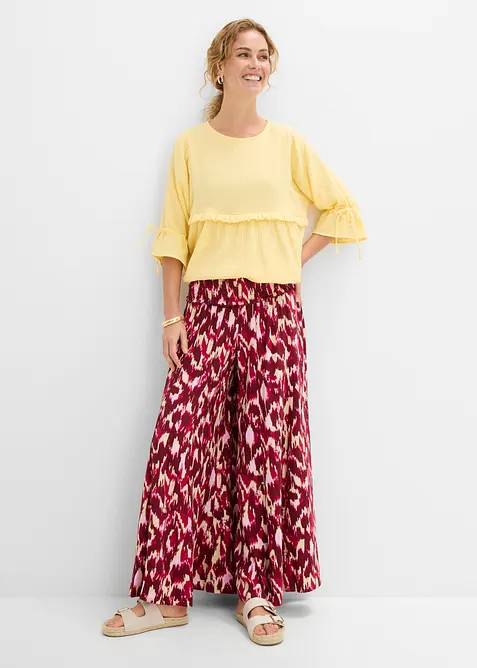 Blusa in mussola vaporosa, bonprix