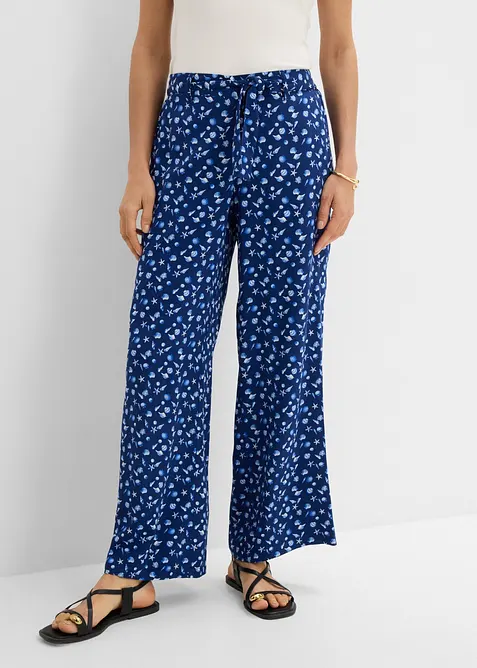 Pantaloni con elastico in vita in pura viscosa, bonprix