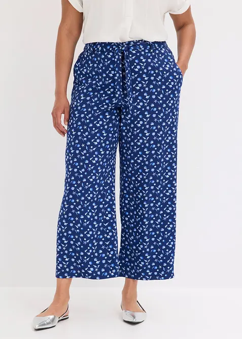 Pantaloni con elastico in vita in pura viscosa, bonprix