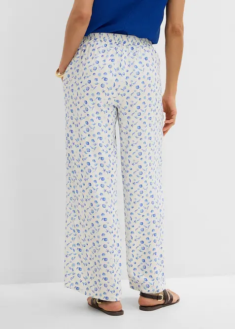 Pantaloni con elastico in vita in pura viscosa, bonprix