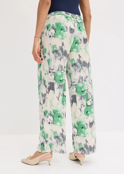Pantaloni larghi effetto satin, bonprix