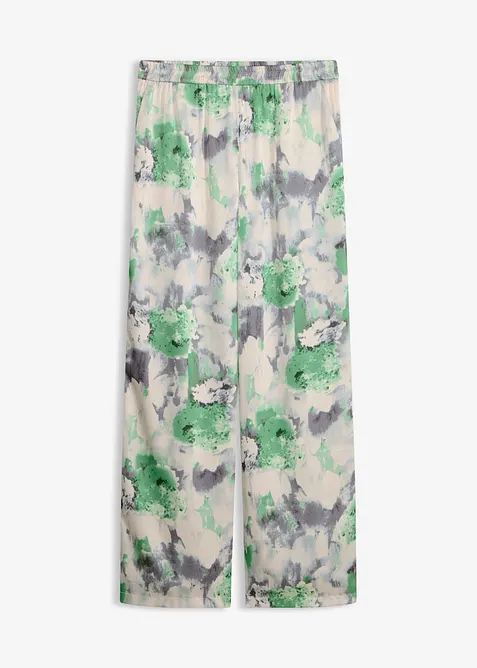 Pantaloni larghi effetto satin, bonprix