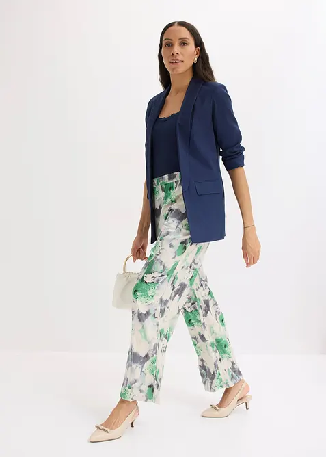 Pantaloni larghi effetto satin, bonprix