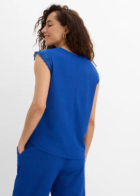 Top in cr&ecirc;pe operato, bonprix